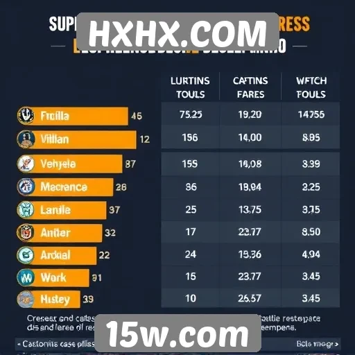 Estatísticas de jogadores no site HXHX.COM