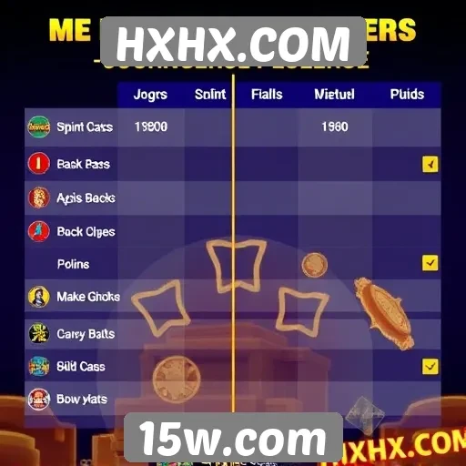 Comparativo entre jogos populares do HXHX.COM